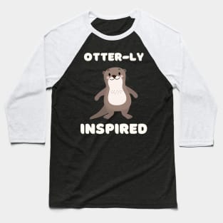 Kawaii Otter Animal Pun Baseball T-Shirt